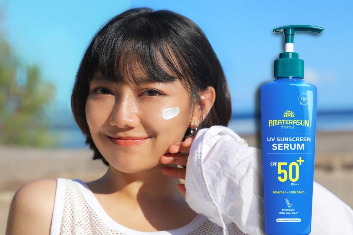 Amaterasun hadirkan UV Sunscreen Serum SPF 50+PA++ ke kemasan baru