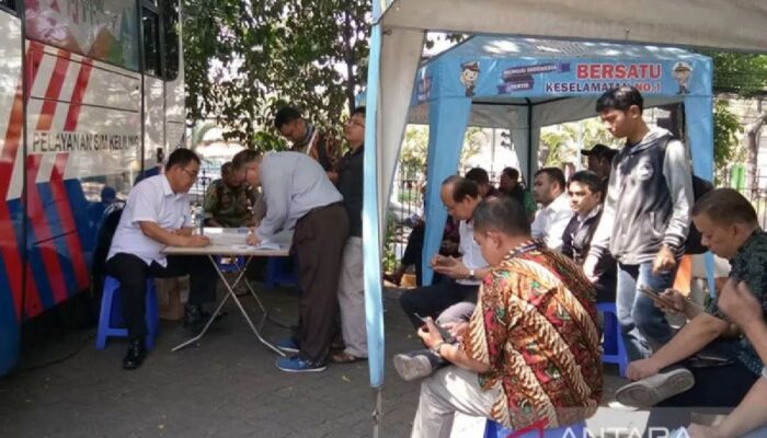 Gerai SIM Keliling menyingkap ke lima posisi pada Hari Senin